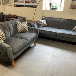 Sofa Loveseat Grey