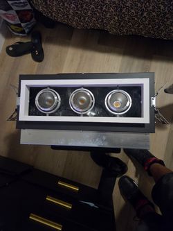 Triple Head Recessed LED Downlight Fixture