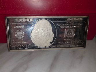 1997 4 oz Silver 100 Bill Bar