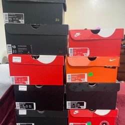 Men size 13 Nike/Jordan shoe collection