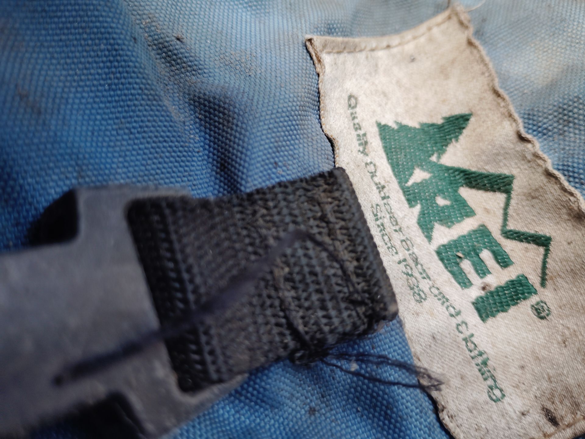 REI. Day pack blue in color