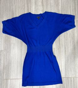 Express Royal Blue Knit Sweater Top