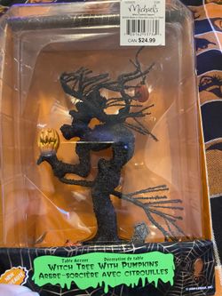 Lemax Spooky Town Witch Tree With Pumpkins ( NIB )