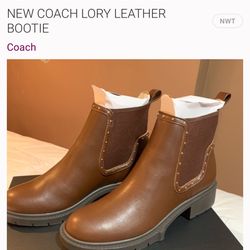 Coach Lory Leather Booties