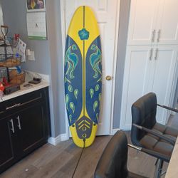 Costway 6 Ft Surfboard With Detachable Fins