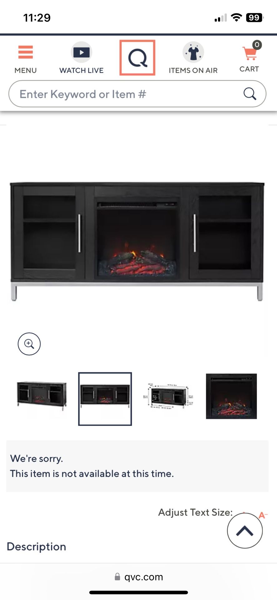 Versanora 54" Fireplace TV Stand with 18" Insert