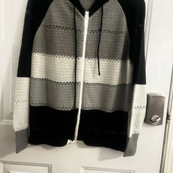 Women’s Color Block Sweater Hoodie New Size S