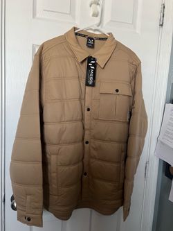 Messi colletion men's lightweight puffer shirt jacket