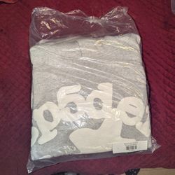 SP5DER “Beluga” Grey Hoodie Mens