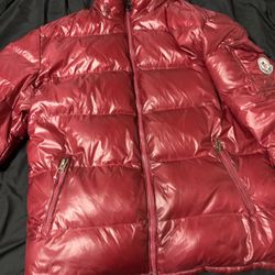 Moncler Coat size Large (Red)