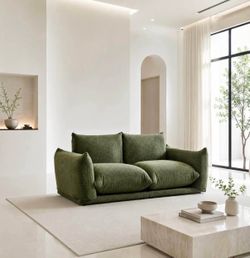 Cloud Low-Profile Loveseat, Green