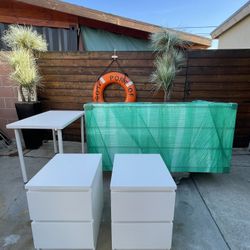 Dresser, Nice Nightstands, Small Table For Ikea And A Desk Fits The Nightstands And The Dresser