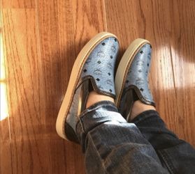 Mens MCM Denim Blue Slip On Sneakers for Sale in Bay Shore  display picture 3