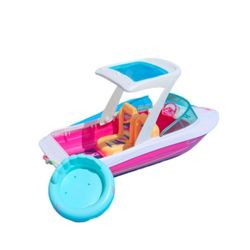 Like New, Barbie Dolphin Magic Ocean View Boat By Mattel