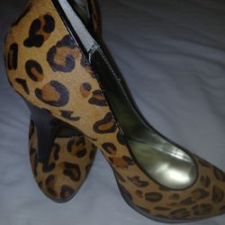 Leopard Print Heels Size 8