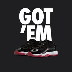 JORDAN 11 LOW BRED