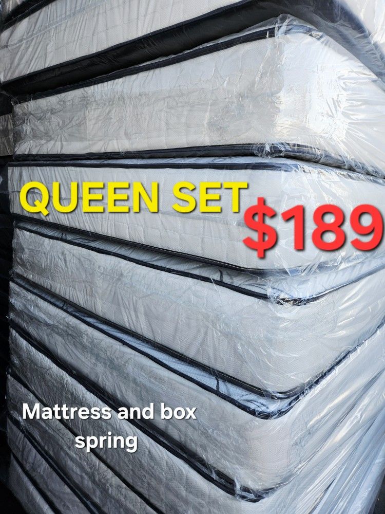 QUEEN SET $189 << MATTRESS AND BOX SPRING > QUEEN SET $189 << MATTRESS AND BOX SPRING 