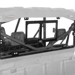 Rear Windshield with Sliding Compatible with Can-Am Defender & Defender Max HD5/HD8/HD10 2016-2025, 5MM Thick DOT Approved Laminated Safety Glass, Scr