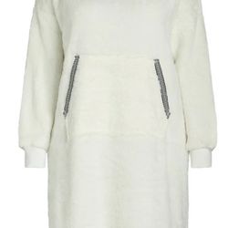 Joyspun Women's Oversized Hooded Plush Lounger size XL