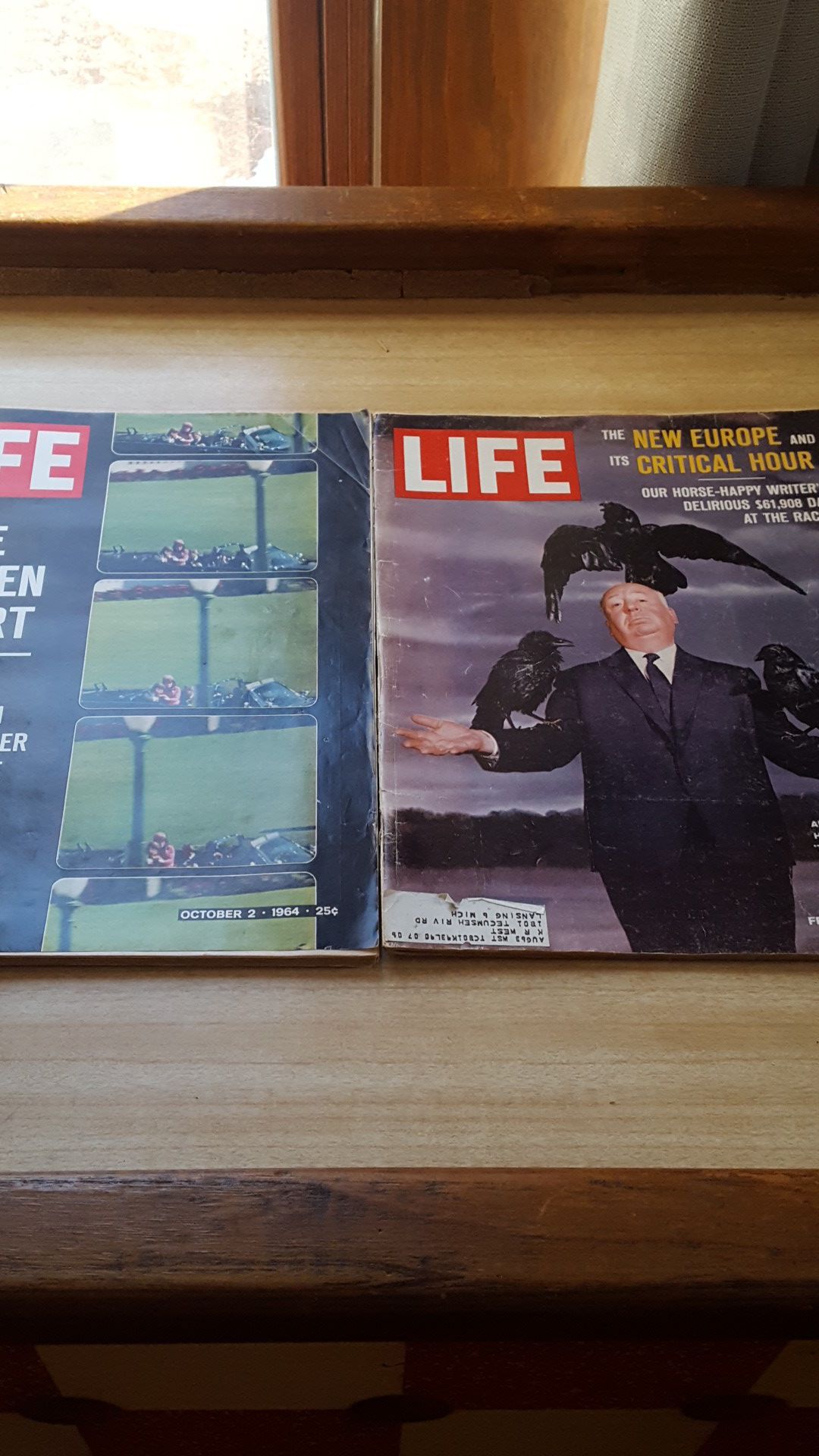 Life Magazine. Alfred Hitchcock. The Warren report. John F Kennedy.