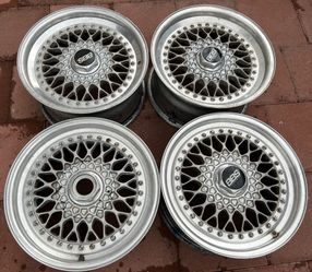 16x7 16x8 BBS RS 5x114.3 Staggered 3 Piece Needs Work 1 Barrel Cracked