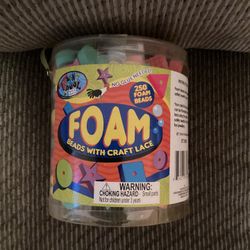 Foam Beads with Craft Lace