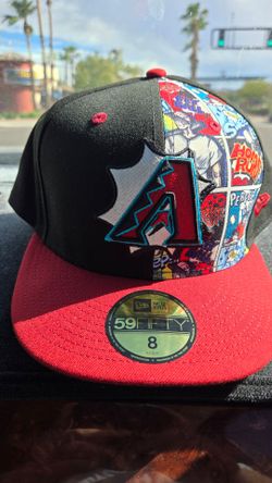 New Era 59Fifty Arizona Diamondbacks Comic Fitted Hat Size 8