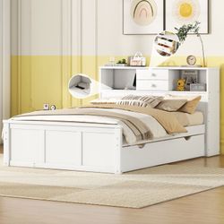 Full Bed with Trundle and Drawers