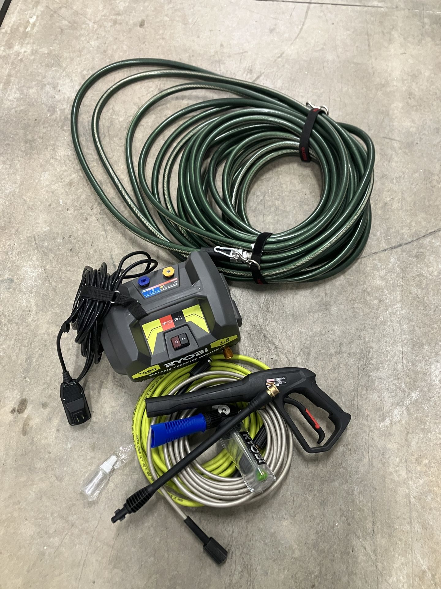 Ryobi Pressure Washer Set + Hose Great Condition 