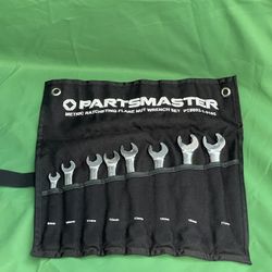 Partsmaster Metric Ratcheting/flare End Wrench Set
