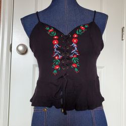 Lace-up Crop Top 