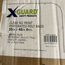 Clear Perforated Poly Bags-Mitigation
