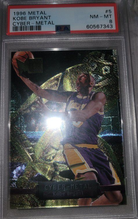 1996 METAL KOBE BRYANT CYBER-METAL ROOKIE CARD 🔥 🔥 🔥(OPEN TO ALL OFFERS)