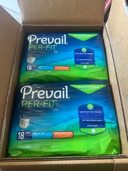 Men’s Prevail Depends Incontinence Underwear Large 16 Packages