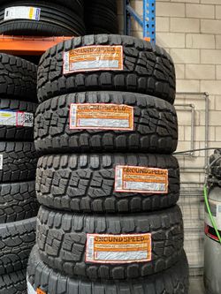 225/65r17 Groundspeed XT 4 new tires installed and balanced