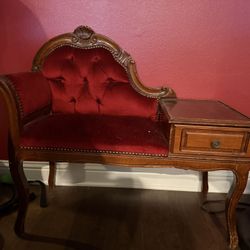 Antique Telephone Seat