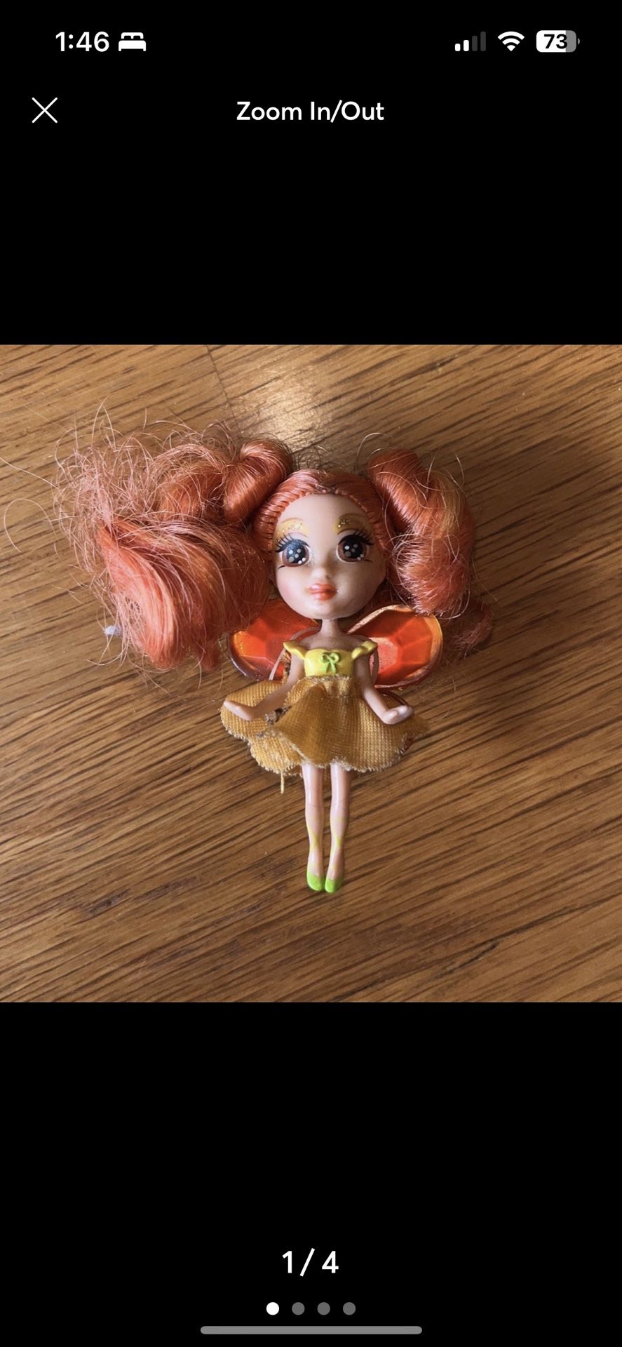 Barbie Fairytopia Shimmer Tiny Orange Doll
