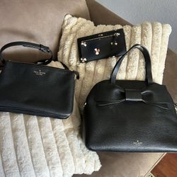 2 Kade Spade Bags And A Wallet 