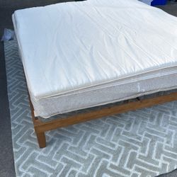 King Bed frame + Birch Organic Mattress + Topper 