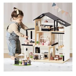 Tiny Land Dollhouse/Furniture/Dolls Included/ New In Sealed Box