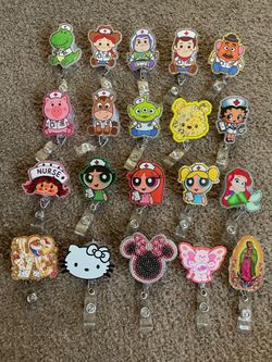 Alligator clip badge reels