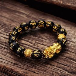 Wealth Attraction • Evil Repelling • Protect
Pixiu Obsidian Wealth Bracelet