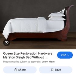 Restoration Hardware Queen Sized Espresso Dark Wood