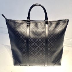 Authentic Gucci Leather Diamante Weekend Bag