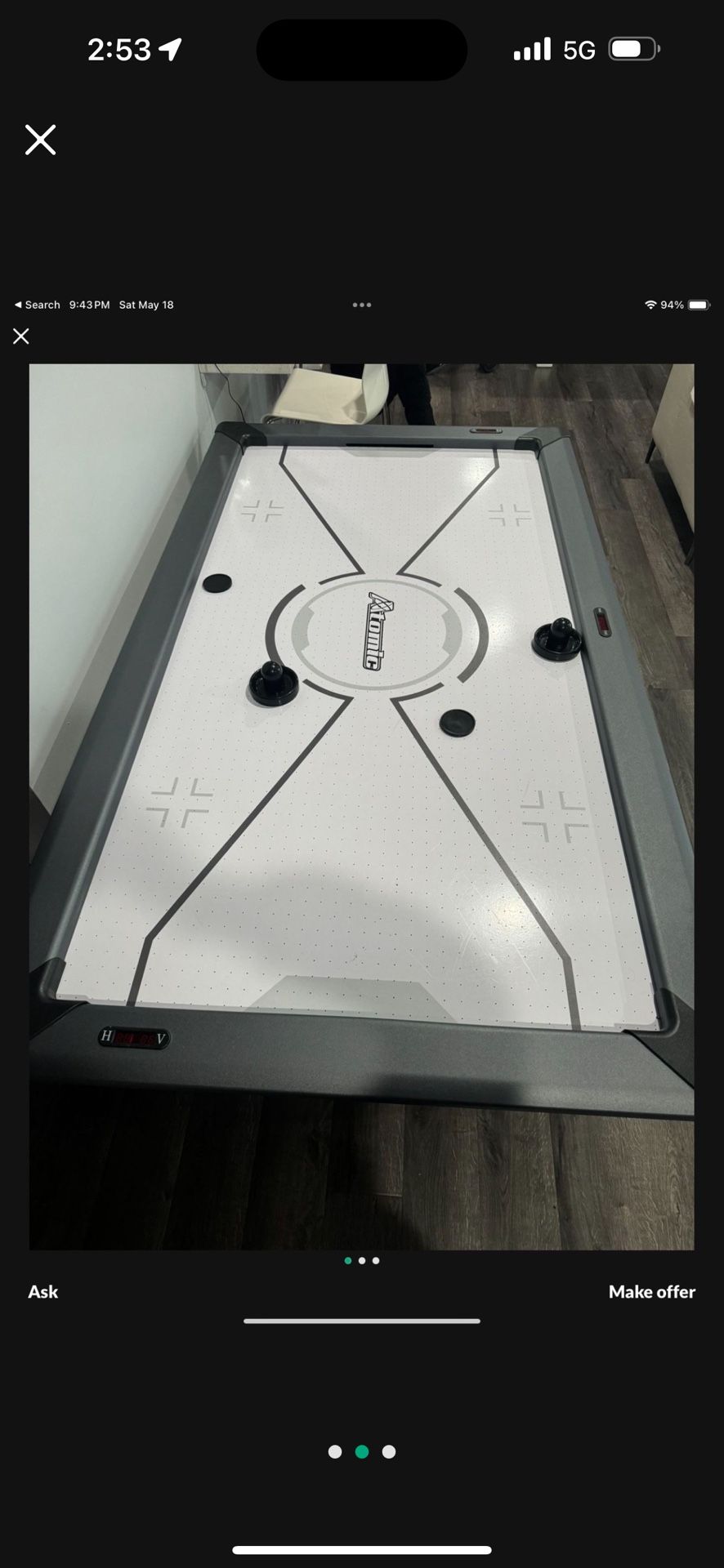 Air Hockey Table