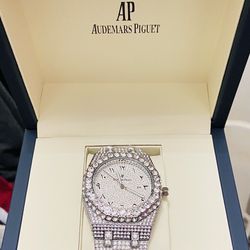 Iced Out Diamond Moissanite Designer Watch With Certification