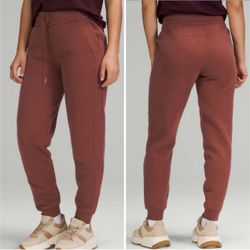 Lululemon Scuba Joggers Women’s Size 6 Soft Fleece Sweatpants Red Clay