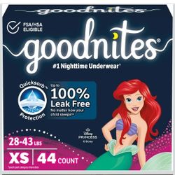 88 XS Goodnites Nighttime Underwear (4 Packs Of 22 Each)