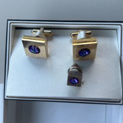 Vintage Cufflink + Tie