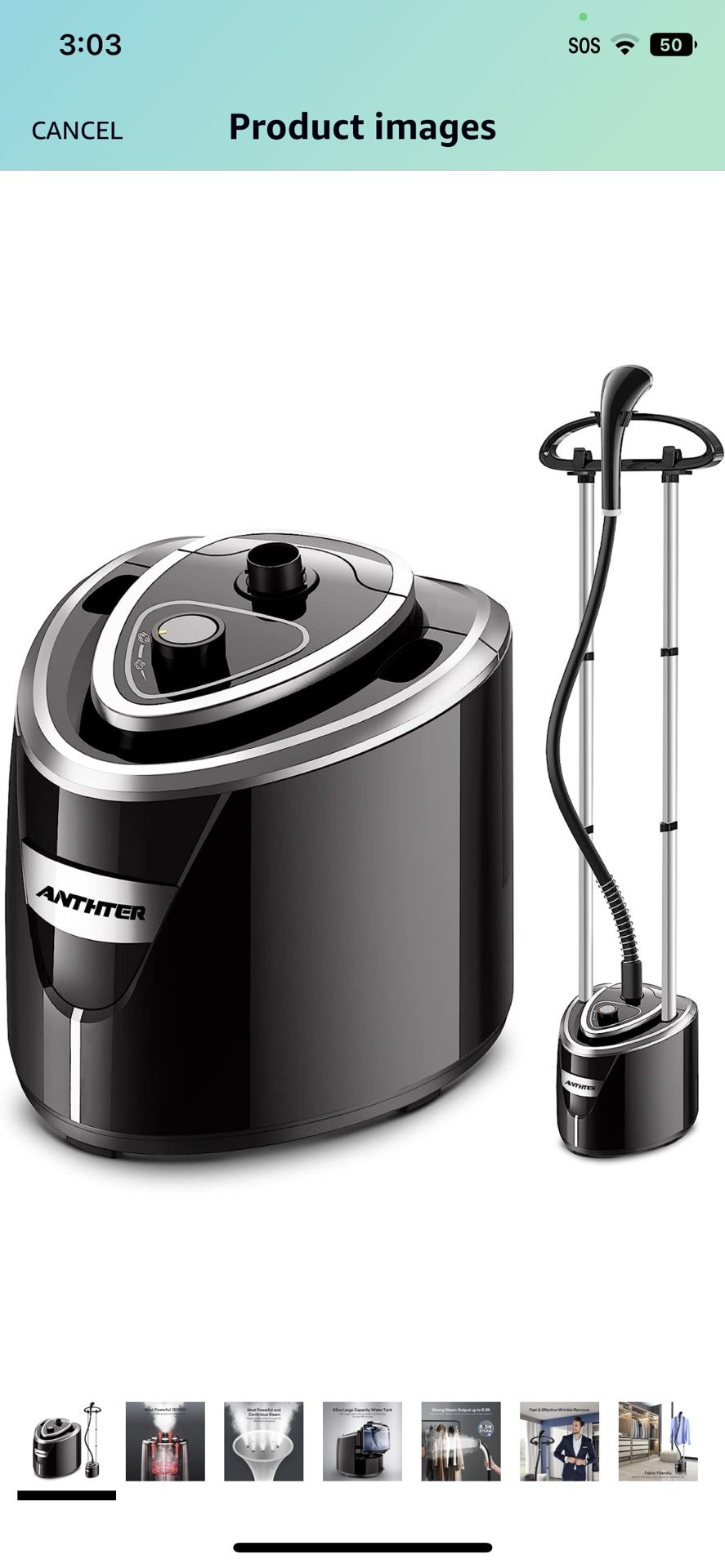 Professional Steamer for Clothes, Anthter 1500W Powerful...